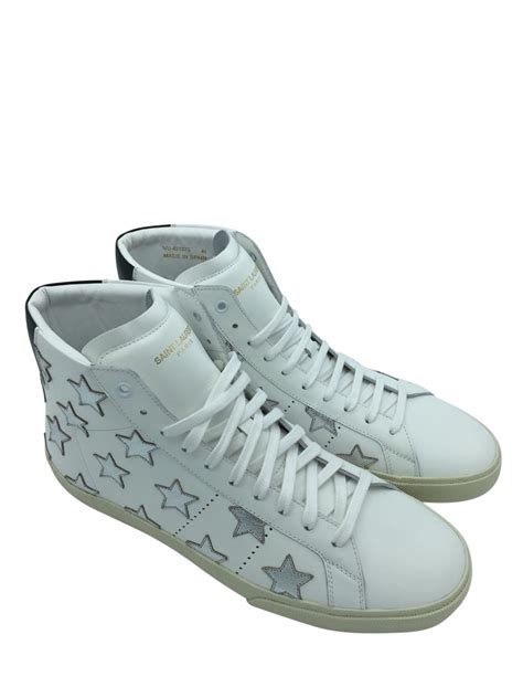 ysl white sneakers womens|ysl high top sneakers ladies.